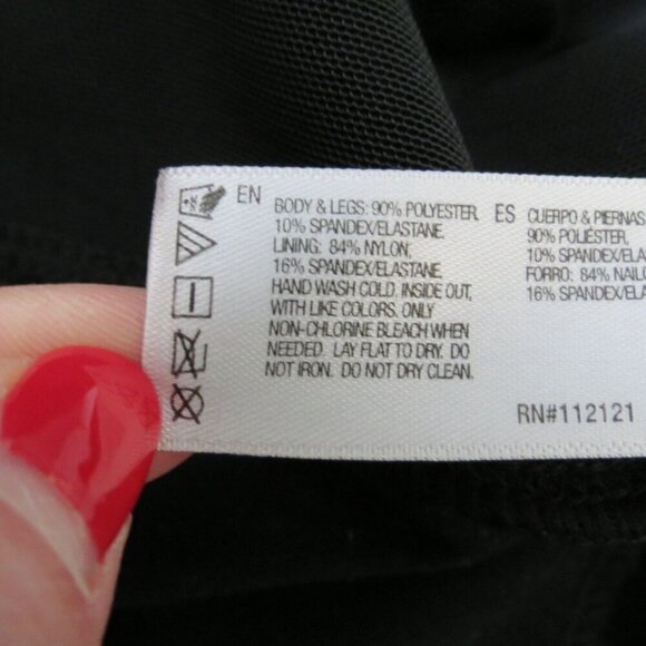 STAR POWER by SPANX Women's Black Shaping Leggings Subtle Pattern Panels Size XL - Picture 7 of 8